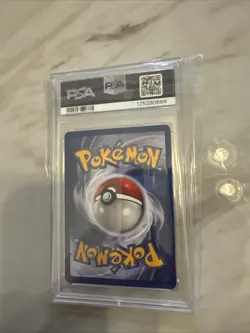 Pokemon Fossil Lapras 1st Edition Holo Rare 10/62 PSA 7 - Image 2