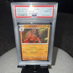 Pokemon 2024 Hisuian Arcanine - (Cosmos Holo) 100 Blister Exclusives Holo PSA 10 - Image 1