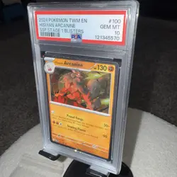 Pokemon 2024 Hisuian Arcanine - (Cosmos Holo) 100 Blister Exclusives Holo PSA 10 - Image 2