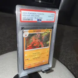 Pokemon 2024 Hisuian Arcanine - (Cosmos Holo) 100 Blister Exclusives Holo PSA 10 - Image 3