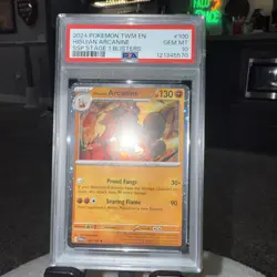 Pokemon 2024 Hisuian Arcanine - (Cosmos Holo) 100 Blister Exclusives Holo PSA 10 - Image 4