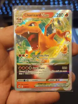 Pokemon TCG Brilliant Stars Ultra Rare Charizard VSTAR 018/172 Moderately Played - Image 1