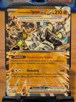 Pokemon TCG Twilight Masquerade Cornerstone Mask Ogerpon ex Holo 112/167 - Image 1