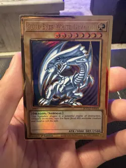 Blue-Eyes White Dragon | MAGO-EN001 | Premium Gold Rare | LP | 1st Ed | YuGiOh! - Image 1
