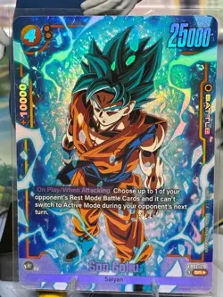 ✨Son Goku SR FB02-119 Secret Rare Alternate Art Dragon Ball Fusion World Card En - Image 1