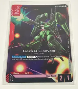 BANDAI Gundam Card Game Zeon Rush ST03-004 C+ Gaza D (Sleeves) Near Mint Single - Image 1