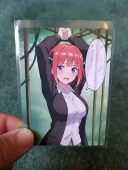 CUTE REDHEAD WAIFU ANIME CARD - Image 3