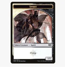 Three (3) x MTG Magic the Gathering Token - Spirit (10/296) Ravnica Allegiance - Image 1