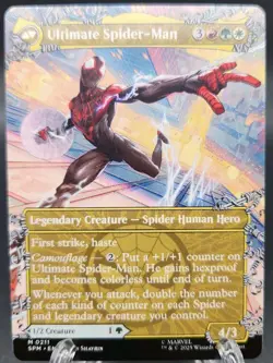 Miles Morales Mythic 0211 Borderless Spider-Man MTG Magic The Gathering 211 - Image 2