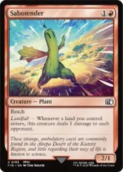 Sabotender -Foil Near Mint MTG Universes Beyond: FINAL FANTASY - Image 1