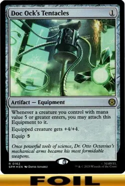 1x - Doc Ock's Tentacles - FOIL #162 - Marvel's Spider-Man - NM MTG - Image 1