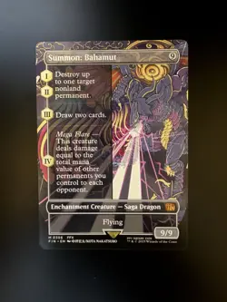 MTG Final Fantasy English Summon: Bahamut Borderless 0356 Non-Foil - Image 1