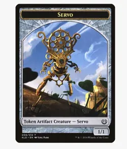 Four (4) x MTG SERVO 1/1 ARTIFACT CREATURE TOKEN - KALADESH KLD TOKENS - Image 1