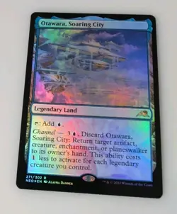 MTG Otawara Soaring City Foil NM-Mint Kamigawa Neon Dynasty - Image 1