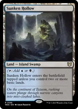 Sunken Hollow - Near Mint MTG Commander: Wilds of Eldraine - Image 1