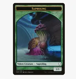 Three (3) x Saproling Token (013) - Dominaria #12/16 MTG Magic The Gathering - Image 1
