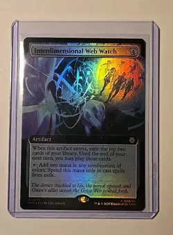 Interdimensional Web Watch (Extended Art) 0278 FOIL MTG Marvel's Spider-Man M/NM - Image 1