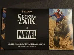 MTG Secret Lair x Marvel's Spider-Man: Daily Bugle Breaking News Rainbow Foil - Image 1
