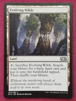 Magic The Gathering 2015 CORE SET M15 EVOLVING WILDS land card MTG - Image 1