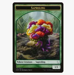Four (4) x Saproling Token (013) - Dominaria #13/16 MTG Magic The Gathering - Image 1