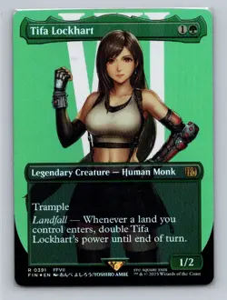 1x FOIL Tifa Lockhart Borderless (0391) Final Fantasy FIN MTG Magic NM - Image 1