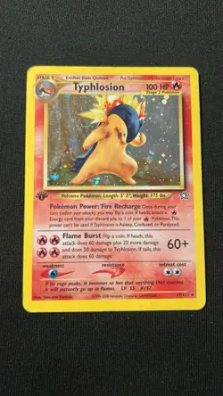 Typhlosion 1st Edition Holo 17/111 2001 Neo Genesis Pokemon! MP Condition! - Image 1