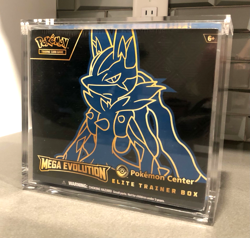 Mega Evolution Lucario Pokemon Center PC ETB *SEALED* in Acrylic case - Image 1