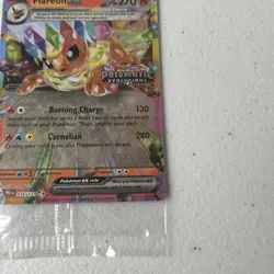 FLAREON EX 014/131 Pokemon Prismatic Evolutions Stamp Sealed Promo Surprise Box - Image 2