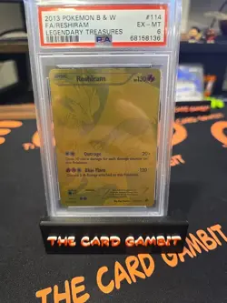 2013 Pokemon B&W FA/Reshiram Legendary Treasures PSA 6 - Image 1