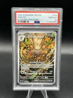 SHIFTRY PSA 10 2024 POKEMON TEF EN-TEMPORAL FORCES ILLUSTRATION RARE #163/162 - Image 1