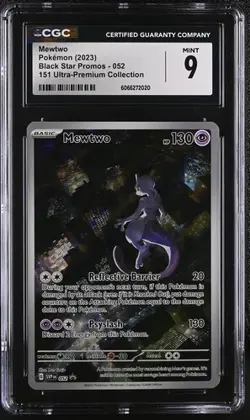 Mewtwo Pokemon 151 Ultra Premium Collection Black Star Promo English 052 CGC 9 - Image 1