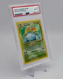 1999 Venusaur Base Set Unlimited Holo Pokemon 15/102 PSA 8 NM/MT - Image 2
