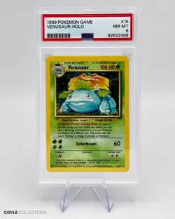 1999 Venusaur Base Set Unlimited Holo Pokemon 15/102 PSA 8 NM/MT - Image 5