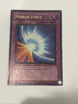 Yugioh Mirror Force Mrd Misprint Faded+ Holo Bleed Lp - Image 2