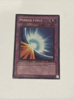 Yugioh Mirror Force Mrd Misprint Faded+ Holo Bleed Lp - Image 3
