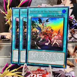 3x Yugioh Playset Disciples of the True Dracophoenix BLMM-EN169 Ultra Rare NM - Image 1