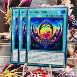3x Yugioh Playset Nekroz Mirror BLMM-EN165 Ultra Rare 1st Ed Near Mint - Image 1