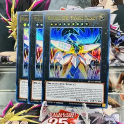 3x Yugioh Playset Number S38: Titanic Galaxy BLMM-EN038 Ultra Rare 1st Near Mint - Image 1