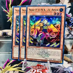 3x Yugioh Playset Noh-P.U.N.K. Ze Amin BLMM-EN073 Ultra Rare 1st Ed Near Mint - Image 1