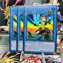 3x Yugioh Playset Nekroz of Clausolas BLMM-EN131 Ultra Rare 1st Ed Near Mint - Image 1