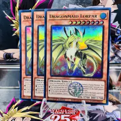 3x Yugioh Playset Dragonmaid Lorpar BLMM-EN061 Ultra Rare 1st Ed Near Mint - Image 1