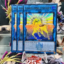 3x Yugioh Playset Knightmare Unicorn BLMM-EN092 Ultra Rare 1st Ed Near Mint - Image 1