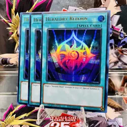 3x Yugioh Playset Heraldry Reborn BLMM-EN162 Ultra Rare 1st Ed Near Mint - Image 1