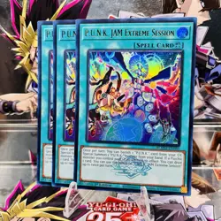 3x Yugioh Playset P.U.N.K. JAM Extreme Session BLMM-EN080 Ultra Rare Near Mint - Image 1