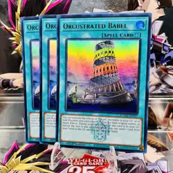 3x Yugioh Playset Orcustrated Babel BLMM-EN097 Ultra Rare 1st Ed Near Mint - Image 1