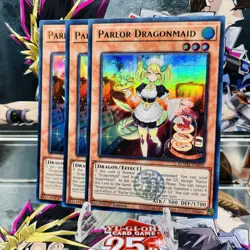 3x Yugioh Playset Parlor Dragonmaid BLMM-EN060 Ultra Rare 1st Ed Near Mint - Image 1