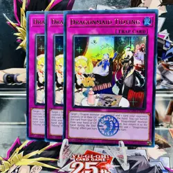 3x Yugioh Playset Dragonmaid Tidying BLMM-EN069 Ultra Rare 1st Ed Near Mint - Image 1