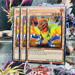3x Yugioh Playset Jurrac Velo BLMM-EN105 Ultra Rare 1st Ed Near Mint - Image 1