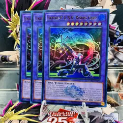 3x Yugioh Playset Ukiyoe-P.U.N.K. Rising Carp BLMM-EN079 Ultra Rare Near Mint - Image 1