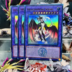 3x Yugioh Playset Dragonmaid Sheou BLMM-EN064 Ultra Rare 1st Ed Near Mint - Image 1